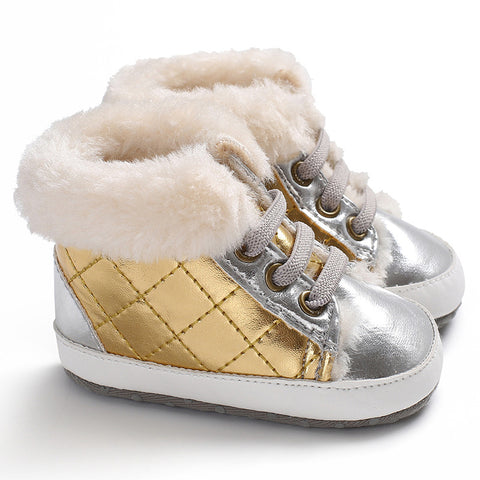 2019 Fashion Style Winter Fleece Baby Boots For Girls & Boys