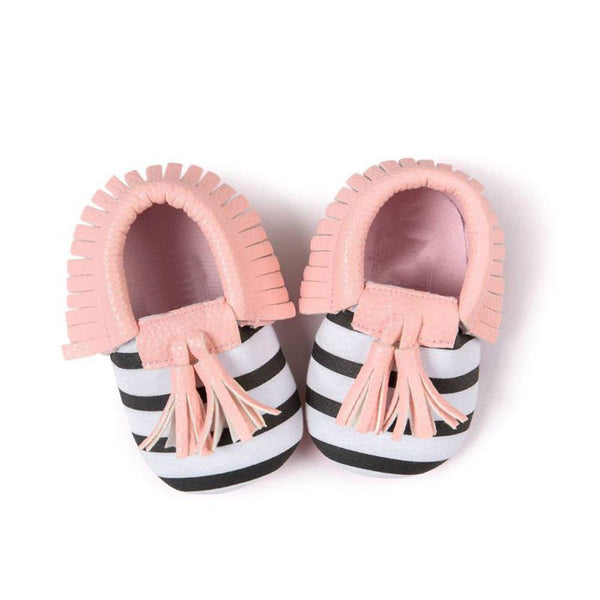 Adorable Soft PU Leather Tassel Moccasins For Infant & Toddler