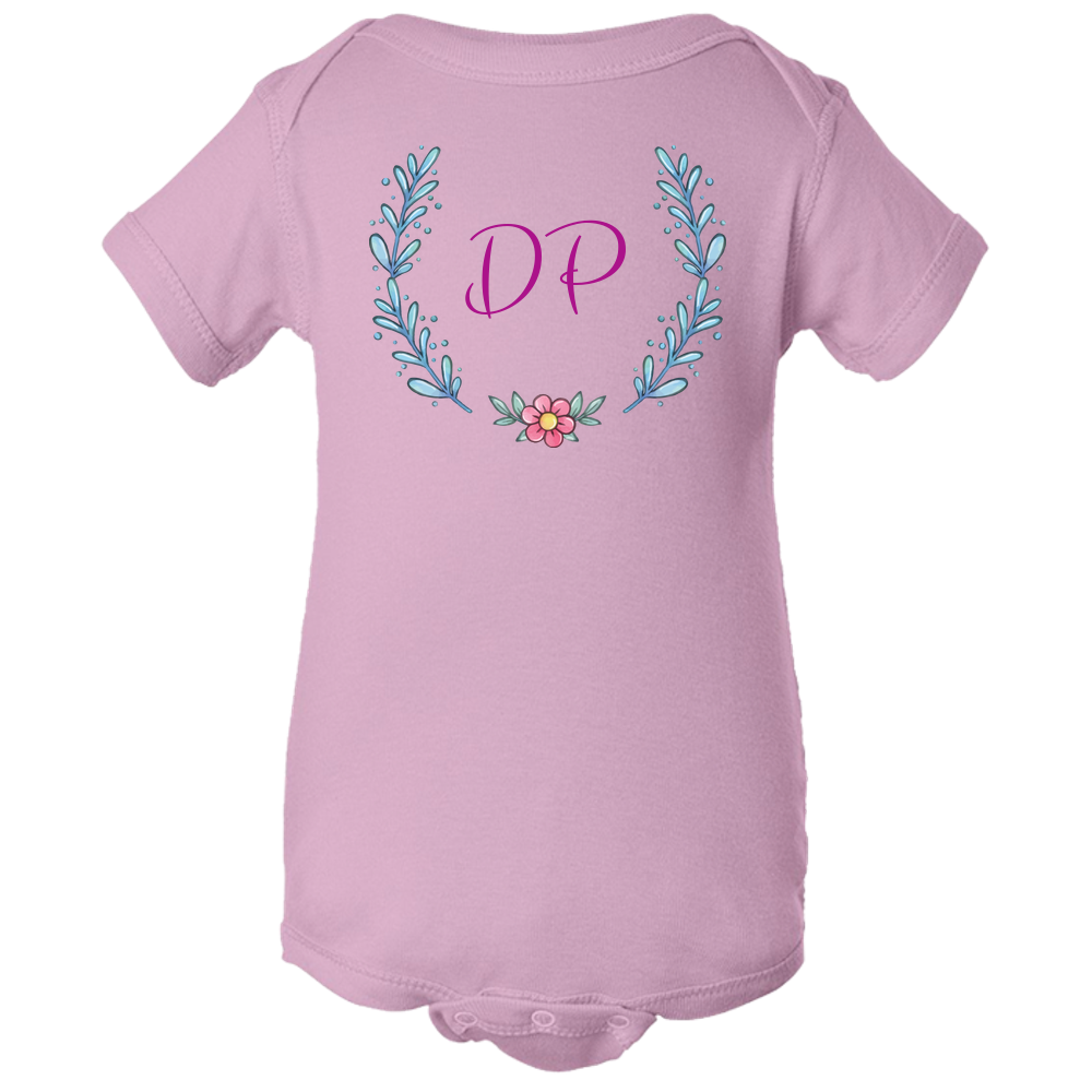 Unique Personalized Wreath Custom Name Initial Winter Baby Body Suit Family Matching Clothing Set (Winter Wreath Collection)